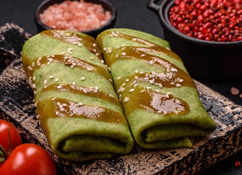 Panqueca Funcional de Espinafre com Carne